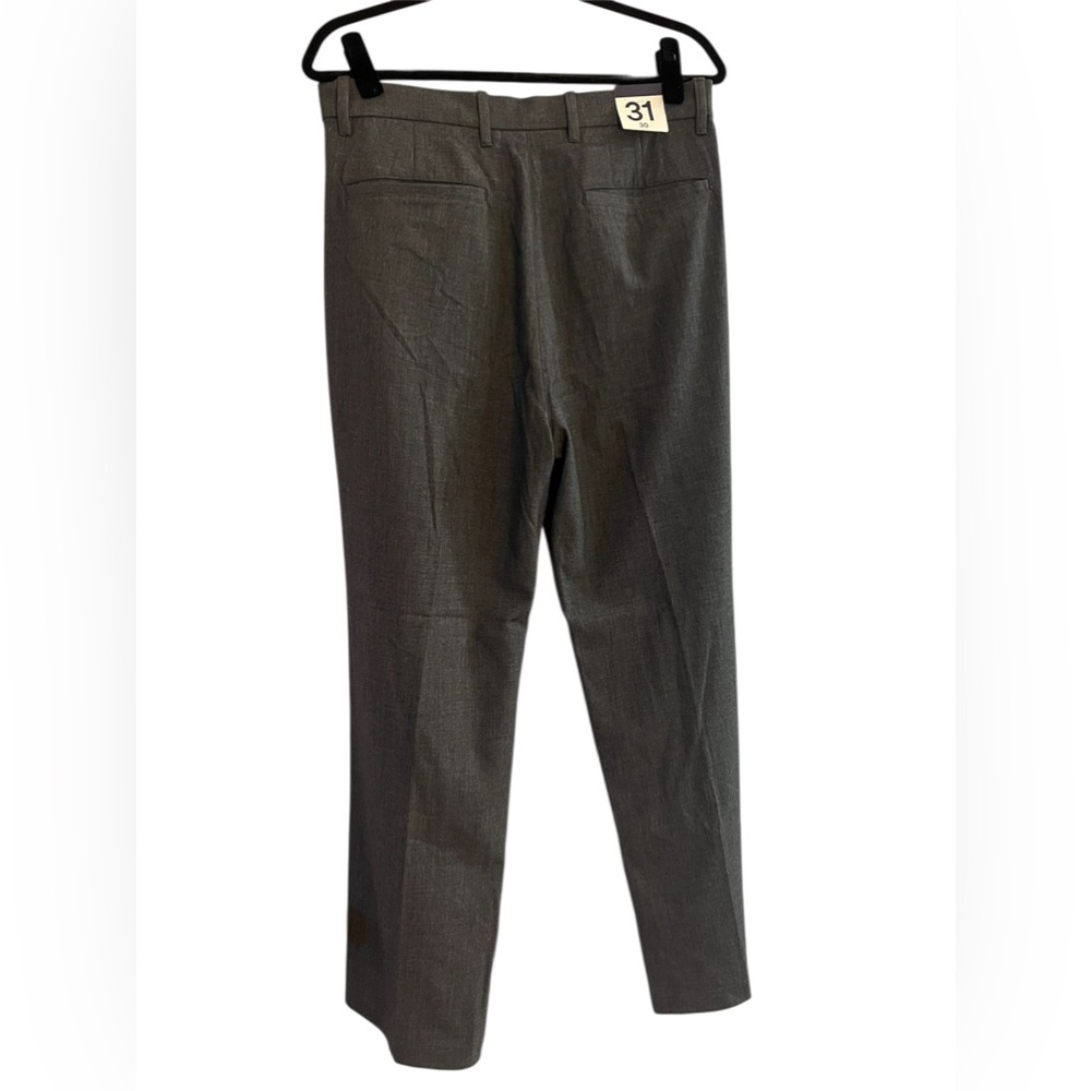 NEW Gap Men's 365 Relaxed Pleated Trousers Charcoal Heather Grey 31/30 - Picture 5 of 8
